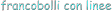 francobolli con linee