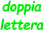doppia lettera